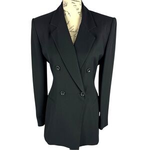 Jones Wear Vintage 90’s Structured Double Breasted Blazer Black